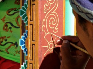 L'art des moines peintres au Népal.